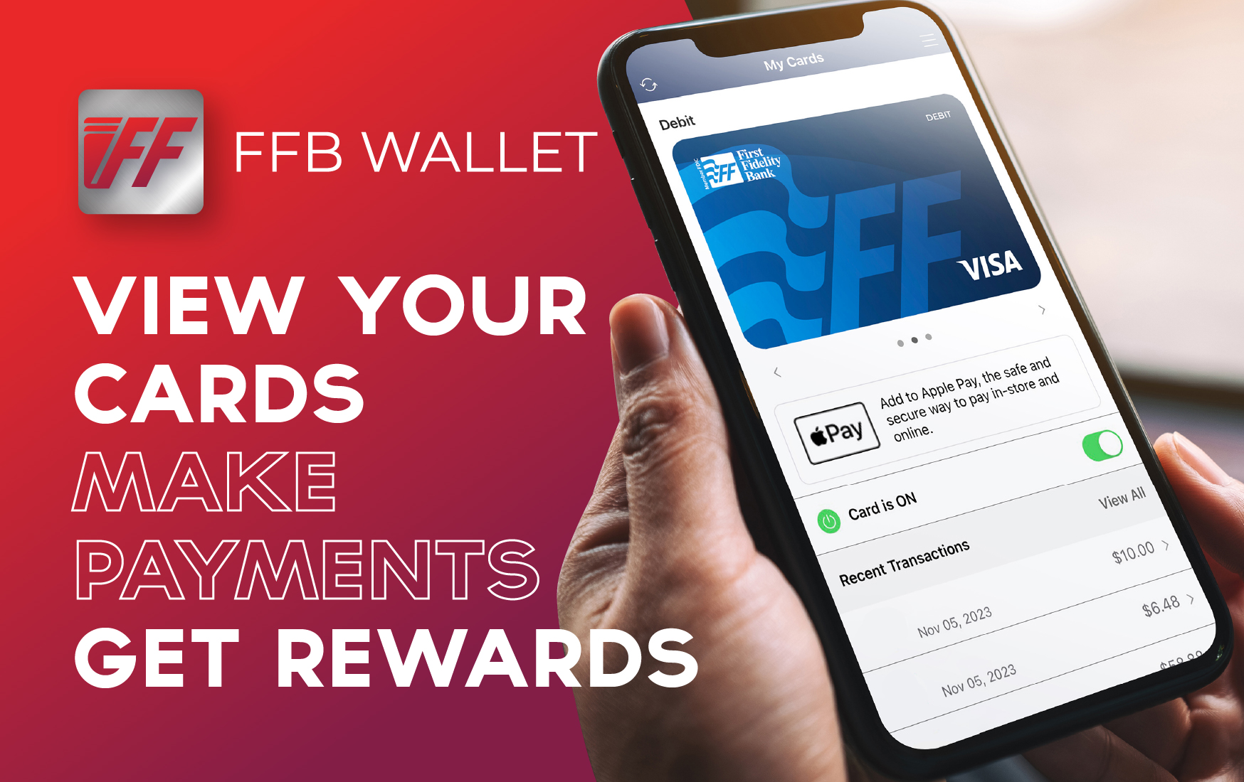 FFB Wallet App - View Cards, Make Payments, Get Rewards
